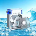 Premium Portable Air Conditioner Fan 7 Color Changing Light (Big  1 Pc)