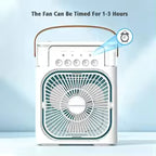 Premium Portable Air Conditioner Fan 7 Color Changing Light (Big  1 Pc)