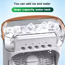 Premium Portable Air Conditioner Fan 7 Color Changing Light (Big  1 Pc)
