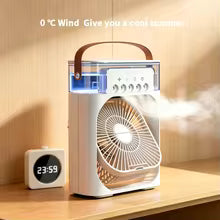 Premium Portable Air Conditioner Fan 7 Color Changing Light (Big  1 Pc)