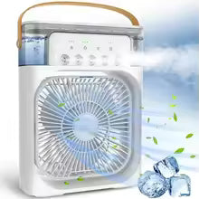 Premium Portable Air Conditioner Fan 7 Color Changing Light (Big  1 Pc)