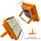 High-brightness Solar Led Flood Light With Power Bank (1 Pc), Solar LED Flood Light – High Power 4-Panel Rechargeable Outdoor Lamp with USB Charging, Waterproof IP66, Charge Mobile